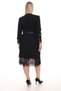 Plus Size Belted Lace Detailed Dress with Lace Cuffs on the Sleeves - 4