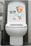Clean the Siphon |   Toilet Seat Cover Bathroom Wc Sticker 18X18 cm