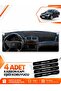 Mercedes W211 E-Class (2002-2009) Compatible Front Torpedo Protection Case Carpet Cover - Black-Blue - Mb013
