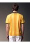 Peak New Season Yellow Polo Collar Printed Combed Cotton Men's T-Shirt - 6