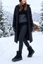 Alaska Women's Black Suede Fur Lined Thick Sole Lace-Up Velcro Winter Snow Boots - 4