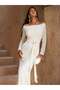 Rochie maxi, crem - 3