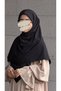 Premium Jacquard Huma Large Size Scarf -Black - 6