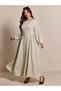Rochie maxi, bej - 3