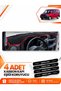 Fiat Doblo (2000-2008) Small Screen Without Airbags Compatible Torpedo Protection Cover - Black-Red - Fi005