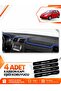 Volkswagen Golf 5 (2003-2009) Compatible Front Torpedo Protection Case Carpet Cover - Black-Blue - Vw010