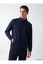 Sparkling Choices from Shining Store Upright Roba Collar Men's Zipper Sweatshirt