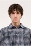 Men's Plaid Long Sleeve Oversize Shirt Moss - 2