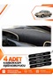Kia Sephia (1995-1998) Compatible Front Cover Torpedo Protection Protective Case Carpet - Black-Beige - Ki015