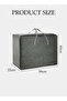 2 Pcs Moving Storage Bags，Storage Laundry Bags with Strong Zippers & Carrying Handles，Foldable Large Capacity Fabric Organizer Bags，for Clothes,Bedding,Comforters,Pillows，58*40*22 cm - 2