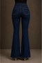 Palu Lycra High Waist Dark Blue Spanish Flare Jeans Trousers - 3