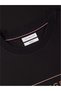 Men's Regular Fit Flexible Cotton Interlock Knitted Logo Crew Neck Short Sleeve Black T-Shirt - 6