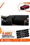 Fiat Palio (2005-2012) Compatible Front Torpedo Protection Carpet Cover - Black-Brown - Fi003
