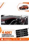 Fi̇at Egea Cross (2021-2026) Tablet-Compatible Front Glove Box Protection Cover - Black-Red - Fi012