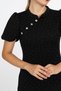 Women's Summer Black Ecla Stone Detailed Dress 50427 - 5