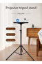 Projector Stand Tripod multifunctional outdoor computer desk stand, portable DJ equipment stand, with tray, foldable, height adjustable from 90 to 170 centimeters Projector Stand for Outdoor Mo - 5