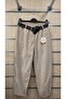 Italian Trousers with Leopard Pattern and Leather Look