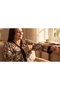 Plus Size Patterned V-Neck Buttoned Viscose Comfortable Flexible Women's Pajama Set - 3