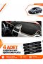 Fiat Linea Urban (2015-2021) Compatible Front Cover Dashboard Protection Mat - Black-Beige - Fi014