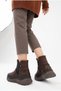 Women's Orthopedic Genuine Leather Laceless Sport Style Thick Sole Daily Boots M27Kb/4150 - 5