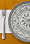Linear 27 cm Set of 2 Porcelain Serving Plates