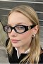 Geranyum Black Frame Ultra Light Blue Block Blue Light Filter Women's Glasses