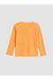 Alita City Orange Plain Narrow & Slim Long Sleeve Girls' T-Shirt with a Difference - 3