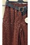 Italian Trousers with Leopard Pattern and Leather Look - 2