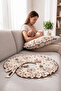 Ruffle Breastfeeding Pillow Cover, Baby Support Cushion Cover, Maternity Pillow Cover, Ruffle Series, Animal - 4
