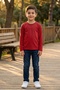 Girl-Boy's Solid Color Long Sleeve T-Shirt October 29 Republic Day - 3