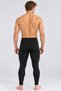 Men's Black Thermal Underwear Set Bottom Top Long Sleeve Winter Flexible - 5