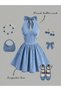 Rochie de blugi, albastru - 2