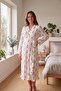 Allesa Ruffle Detailed Maternity and Postpartum Knitted Dressing Gown - 3