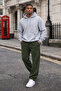 Men's Khaki Straight Cut Casual Sweatpants - 2