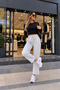 Women's Oysho Fabric Tubular Leg Comfortable Cut Sweatpants Cty-Çtn-29426 - 2