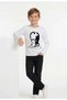 Boy's 23 April - 29 October Performance Outfit Long Sleeve T-Shirt and Inside-Adjusted Pants 2-Piece Set