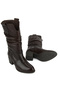 , Women's Genuine Leather Boots 1631072Z47531 Brown - 6