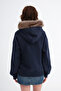 Furry Hooded Sweatshirt H9072 - 6