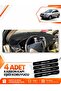 Hyundai Tucson 1 (2004-2009) Compatible Front Torpedo Protection Cover Carpet Protector - Black-Grey - Hu033