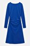 Boat Neck Dress with Detachable Collar - 6