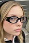 Geranyum Black Frame Ultra Light Blue Block Blue Light Filter Women's Glasses - 2