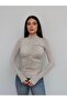 Gathered Front Zippered Blouse