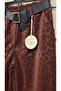Italian Trousers with Leopard Pattern and Leather Look - 3