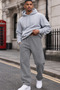 Men's Gray Straight Cut Casual Sweatpants - 2