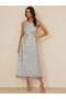 Rochie maxi, gri - 3