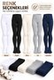 Girls' Cotton Pantyhose 3-Pack Seamless Toe Winter Wear 0-14 Years - 8