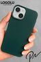 iPhone 15 Compatible Case Launch Soft Soft Velvet Silicone Cover with Logo