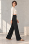 Women's Standard Size High Waist Side Seamless Knitwear Trousers - 4