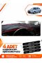 Ford Focus 2.5 Sedan Covered (2008-2011) Compatible Dashboard Protection Cover - Black-Red - Fo011