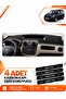 Daci̇a Dokker (2012-2020) Compatible Front Cover Torpedo Protection Protective Case Carpet - Black-Beige - Da010